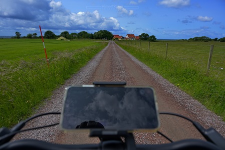 Radweg auf der Kullenhalbinsel