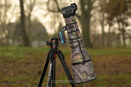 Teleobjektiv auf Kugelkopf