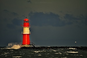 Leuchtfeuer Ostmole in Warnemünde